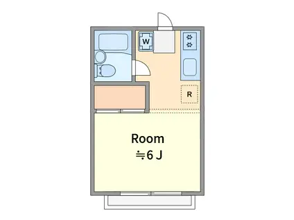 ビラニューセンチュリー2(1K/2階)の間取り写真