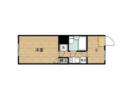 エスティライフ喜志駅前(1SK/1階)の間取り写真