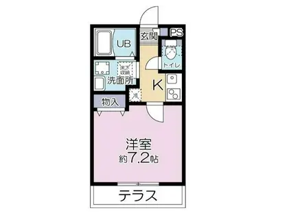 レスペデーザ目黒本町(1K/1階)の間取り写真