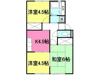 クレールメゾン(3K/1階)の間取り写真