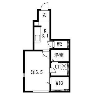 FIGAROVII(1K/1階)の間取り写真