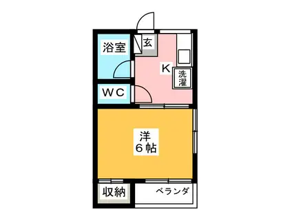 メゾン・ル・シェール(1K/3階)の間取り写真