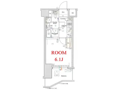 シーフォルム関内II(1K/3階)の間取り写真