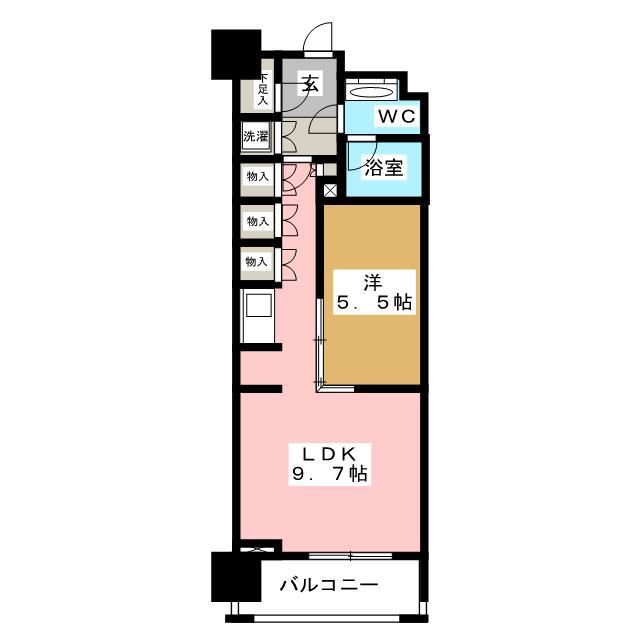 プライムアーバン日本橋横山町(1LDK/8階)の間取り写真