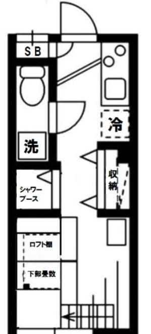 クラソ早稲田(ワンルーム/1階)の間取り写真