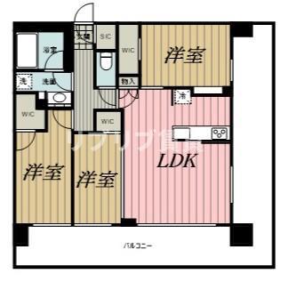 センチュリー千葉みなと(3LDK/6階)の間取り写真