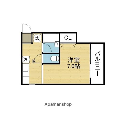 アコーハイツ(1K/3階)の間取り写真