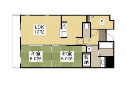 シティガーデン広畑(3LDK/6階)の間取り写真