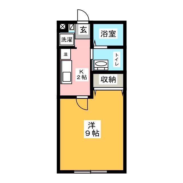 リバーサイドマンション瑞浪(1K/1階)の間取り写真