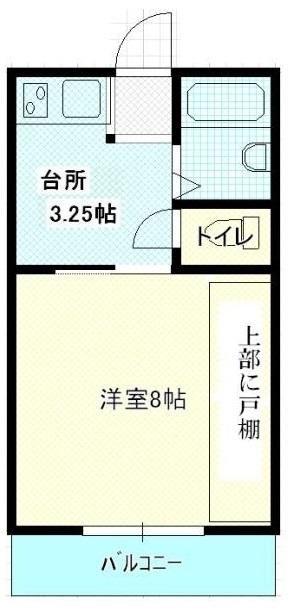 コーポ和幸(1K/1階)の間取り写真