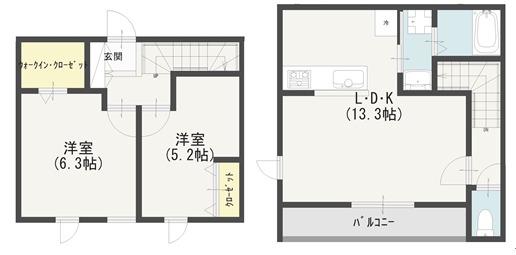 IMAGAWA MID GARDEN SUITE(2LDK/1階)の間取り写真