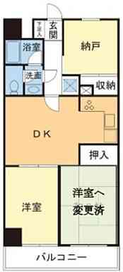 フォレストマンション武蔵浦和(3DK/5階)の間取り写真