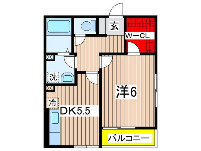 APPLAUD日吉(1DK/3階)の間取り写真