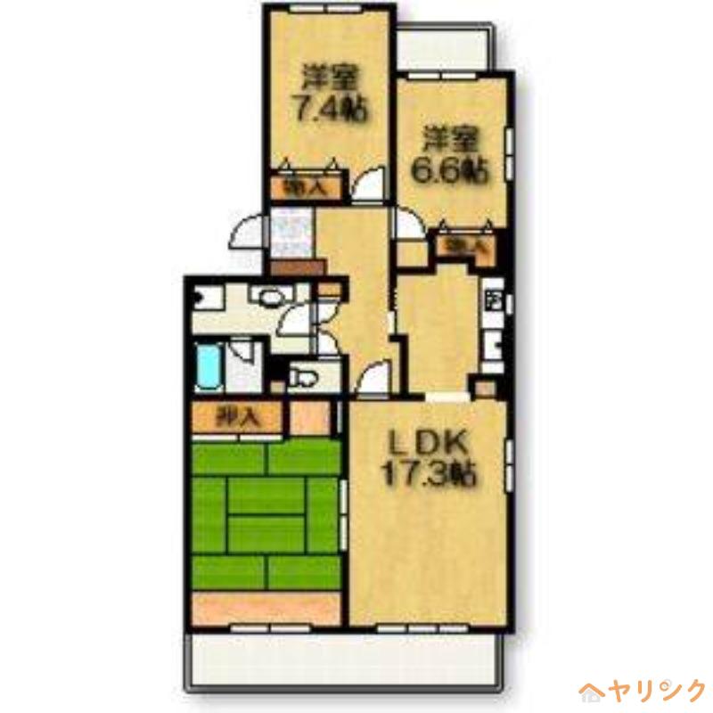 ノヴァ植園(3LDK/2階)の間取り写真