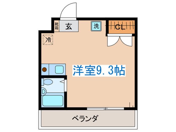 SUISOII(ワンルーム/3階)の間取り写真