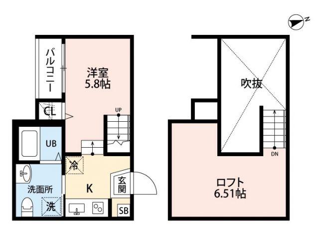 イーナ 島崎(ワンルーム/1階)の間取り写真