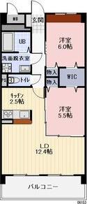 BLANE DOR(2LDK/1階)の間取り写真