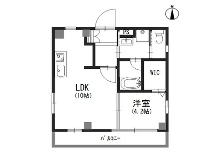 THE LUXE 京都三条(1LDK/3階)の間取り写真