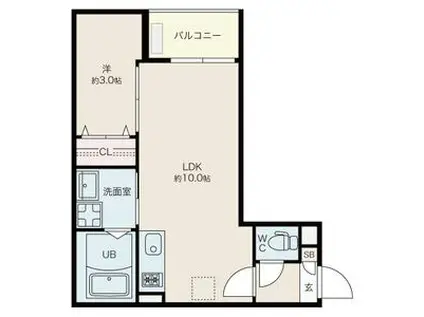 JACK YAMAKII(1LDK/1階)の間取り写真