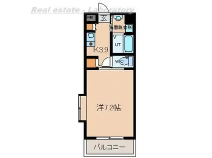 グレン ヴィラ・ケイ(1K/5階)の間取り写真