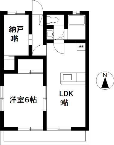金井泉ビル(1SLDK/2階)の間取り写真