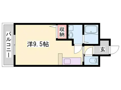 ソフィア21溝之口II(ワンルーム/4階)の間取り写真