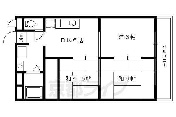 ニュー太田(3DK/2階)の間取り写真