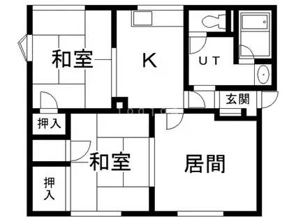 リバティヴィラ(3DK/1階)の間取り写真