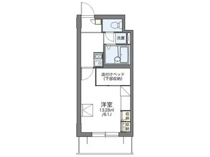 レオパレス光(1K/3階)の間取り写真