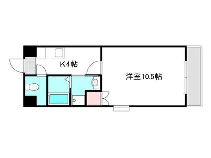 エイトバレー33(1K/7階)の間取り写真