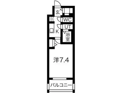 アドバンス名古屋モクシー(1K/9階)の間取り写真