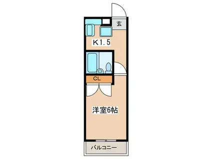 井上ビル(1K/2階)の間取り写真