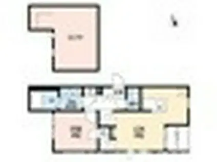 CB筑紫通ヴィラ(1LDK/1階)の間取り写真