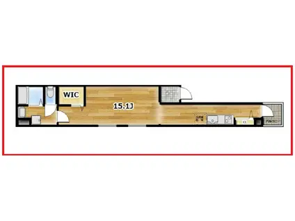 アンビシオン東尾久(ワンルーム/1階)の間取り写真