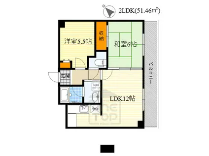 アルエット(2LDK/1階)の間取り写真
