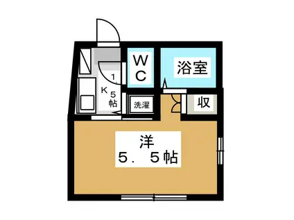 アークコート川崎(1K/2階)の間取り写真