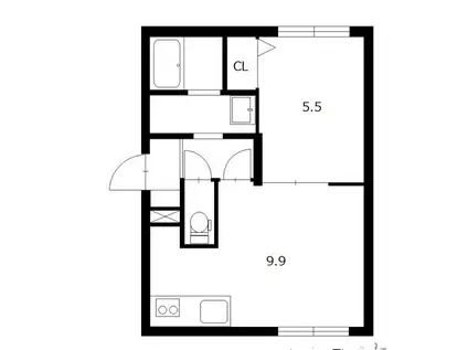 レグルス14(1LDK/2階)の間取り写真