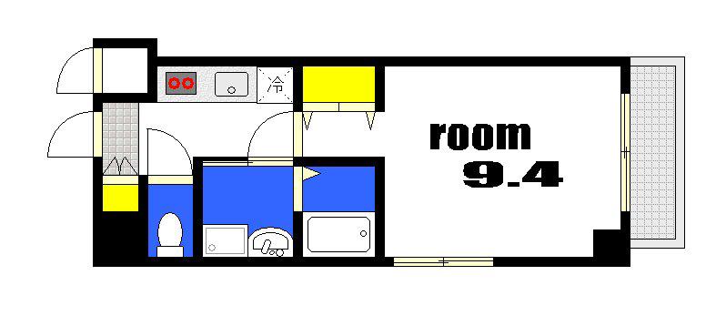 KYOWA RESIDENCE KOAMI(1K/5階)の間取り写真