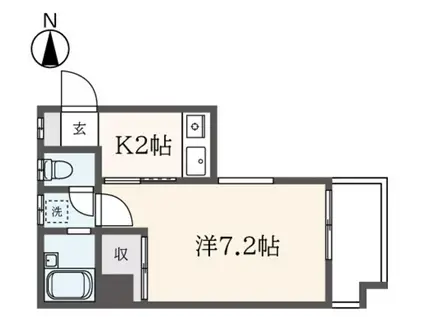 MS スクエア(1K/7階)の間取り写真