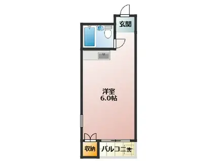 PS HOUSE(ワンルーム/1階)の間取り写真