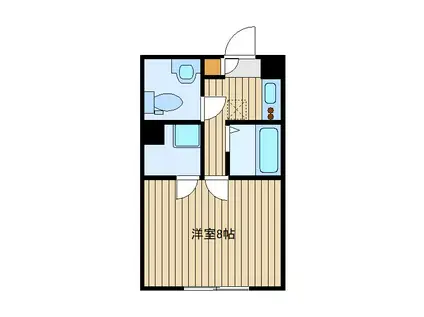 ダレス田無(1K/3階)の間取り写真