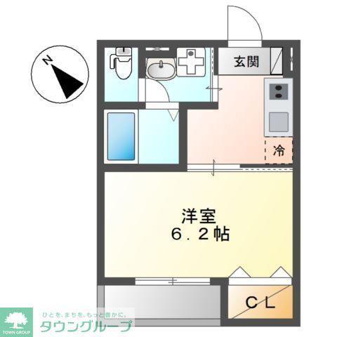 A.C.GRANDAGE(1K/3階)の間取り写真