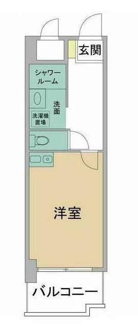 ダイアパレス錦町(1K/4階)の間取り写真