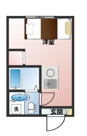 BELLE VILLE 白金(ワンルーム/3階)の間取り写真