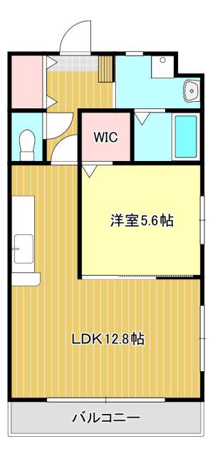 ラパノス(1LDK/1階)の間取り写真