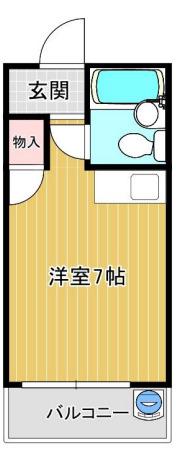 ラメール千里丘(ワンルーム/3階)の間取り写真