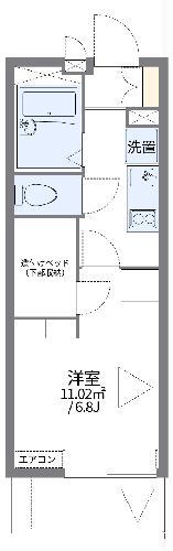 レオパレスエスティハイム(1K/1階)の間取り写真