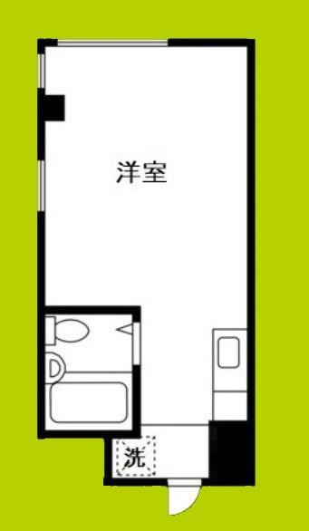 デイルーチェ上町イースト(ワンルーム/5階)の間取り写真