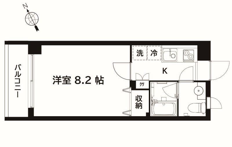 三鷹MDKビル(1K/7階)の間取り写真