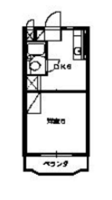 マンションTEAO(1DK/1階)の間取り写真